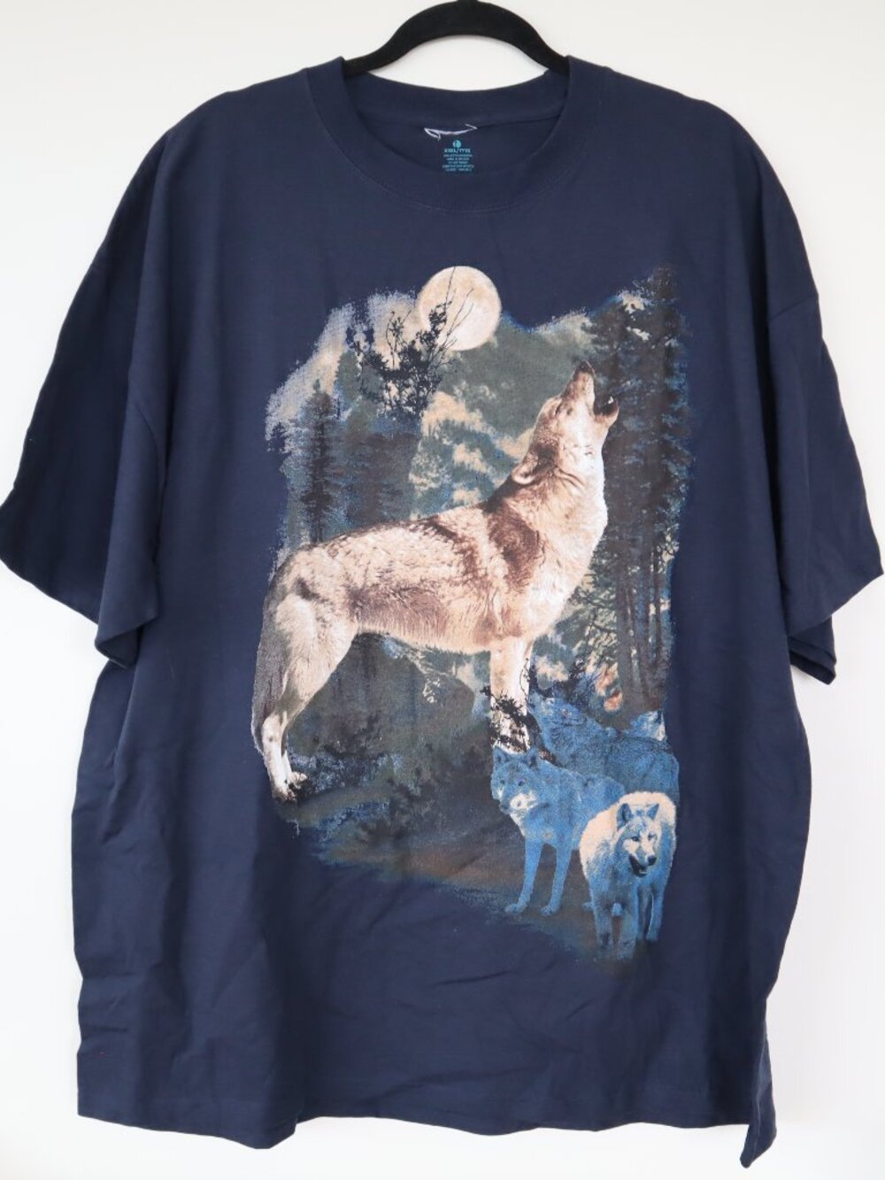 Retro 90s Wolf T-Shirt, Size XXXL